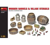 Accessoires Diorama Miniart Kit En Plastique Modèle 1:35 Barils En Bois