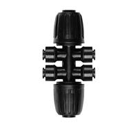 Accessoires d'irrigation goutte à goutte | Distributeur de tuyau 6 voies - Adaptateur d'arrosage étanche | Serre, paysage, extérieur, arrière-cour, parterre de fleurs, ferme, pelouse, agriculture