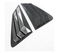 Accessoires D'ombre Fenêtre Persienne Triangle Arrière Couverture Becquet Fenêtre Latérale Voiture D'abs pour Toyota pour Yaris pour Cross 2024 2025(Carbon Fiber Look)