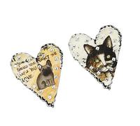 Accessoires d'oreille asymétriques tendance - Chats fantaisistes et chiens - En métal - Texture en alliage - Convient aux jeunes femmes - Boucles d'oreilles en forme d'animal