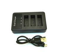 accessoires d'origine pour SJ7 Star,batterie rechargeable,3 emplacements/double chargeur,étui pour caméra d'action- 3 slot charger