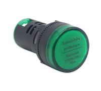 Accessoires d'outils 1 pcs 12 V 24 V 110 V 220 V 380 V 22 mm Montage sur panneau LED Indicateur d'alimentation Lampe témoin de signalisation AD16-22 Rouge Bleu Blanc Vert Jaune(Green,12V)