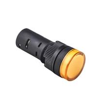 Accessoires d'outils 1 pcs 12 V 24 V 110 V 220 V 380 V 22 mm Montage sur panneau LED Indicateur d'alimentation Lampe témoin de signalisation AD16-22 Rouge Bleu Blanc Vert Jaune(Yellow,220V)