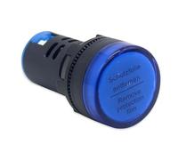 Accessoires d'outils 1 pcs 12 V 24 V 110 V 220 V 380 V 22 mm Montage sur panneau LED Indicateur d'alimentation Lampe témoin de signalisation AD16-22 Rouge Bleu Blanc Vert Jaune(Blue,24V)