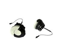 Accessoires d'outils Bouchon de réservoir d'essence de remplissage de carburant, filtre à huile compatible avec débroussailleuse Stihl FC70 FC70C FS40 FS40C HS46 HS56C MS261 MS271 FS50 2 pièces