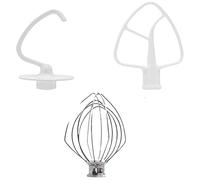 Accessoires d'outils Fouet à œufs en acier inoxydable 4,5 QT adapté aux accessoires de cuisine compatibles K45WW