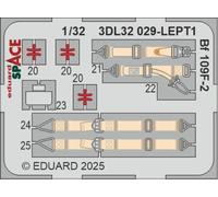 Accessoires Eduard 3DL32029 - 1:32 Bf 109F-2 SPACE HOBBY 2000 / HASEGAWA - Neuf