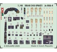 Accessoires Eduard 3DL48243 - 1:48 Ju 88A-4 Espace Eduard / ICM - Neuf