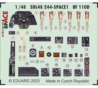 Accessoires Eduard 3DL48244 - 1:48 Bf 110D SPACE EDUARD - Neuf