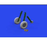 Accessoires Eduard 624004 - Roues Spitfire Mk.IX 5 Rayons 1/24 AIRFIX - Neuf