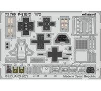 Accessoires Eduard 73765 - 1:72 P-51B/C Pour ARMA HOBBY - Neuf