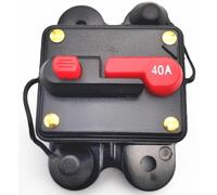 Accessoires électriques Disjoncteur DC Avec Mini Porte-fusible À Réinitialisation Manuelle Pour Système Audio De Voiture Et Système Solaire Domestique(150A)