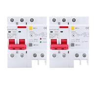 Accessoires électriques Protecteur De Surtension À 2 Pôles, Disjoncteur DZ47LE RCBO RCCB MCB RCD 16A 20A 25A 32A 40A 50A 63A DZ47 1 Pièces(2 Pole Single Light,16A)