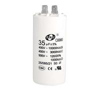 Accessoires électroniques 1 pièces 35uF CBB60 condensateur de démarrage électronique 450V AC Double insert 50/60Hz cylindre 92x44mm blanc for compresseur d'air pompe à eau démarreur électronique Appar