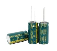 Accessoires électroniques 10 pièces 35V10000UF condensateur électrolytique en aluminium haute fréquence 10000uf 35V 18 * 35MM Appareils électroniques (Size : 10PCS)