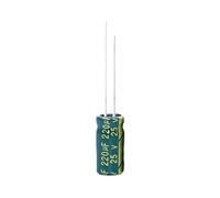 Accessoires électroniques 10 pièces-50 pièces 25V220UF 6 * 12 condensateur électrolytique en aluminium 6 * 12MM 25V 220UF Appareils électroniques (Size : 50PCS)