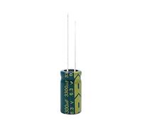 Accessoires électroniques 10 pièces 6.3V3300UF 10*20 3300UF 6.3V faible ESR/impédance haute fréquence condensateur électrolytique en aluminium taille 10*20MM 3300UF 6.3V 20% Appareils électroniques