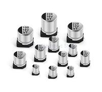 Accessoires électroniques 10 pièces Condensateur Électrolytique En Aluminium SMD 6.3V 10V 16V 25V 35V 50V 100V 0.47UF 1UF 10UF 22UF 68UF 100UF 220UF 470UF 1000UF Appareils électroniques (Size : 10V22