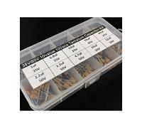 Accessoires électroniques 10 valeurs 100 pièces 35 V/50 V 1 uF 2.2 uF 3.3 uF 4.7 uF 6.8 uF 10 uF 22 uF 33 uF 47 uF condensateur au tantale kit assorti avec boîte de rangement Appareils électroniques