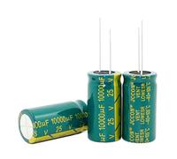 Accessoires électroniques 100 pièces ~ 20 pièces 25V10000UF 10000UF 25V Condensateurs Électrolytiques Haute Fréquence Basse Résistance 18 * 35MM Appareils électroniques (Size : 50PCS)