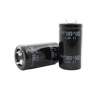 Accessoires électroniques 10PCS 680UF 200V Condensateur électrolytique en aluminium 200V680UF 25 * 35mm Appareils électroniques