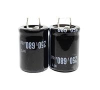 Accessoires électroniques 2 Pcs 250V680UF 22X40 25X40MM Condensateurs électrolytiques En Aluminium 250V680UF 22x40 22x45 25x40MM Appareils électroniques (Size : 22x45 2PCS)