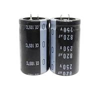 Accessoires électroniques 2 Pcs 250V820UF 30X35 35X35MM Condensateurs électrolytiques En Aluminium 250V820UF 30X35 35X35MM Appareils électroniques (Size : 35X35 5PCS)