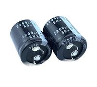 Accessoires électroniques 2 pièces 2200 uF 80 V 80V2200 uF 22x35 22x40 25x30 25x35 Condensateur d'amplificateur PSU encliquetable Appareils électroniques (Size : 80V2200uF 25x30 2Pcs)