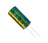 Accessoires électroniques 2 pièces 35V6800UF 18 * 35 MM condensateur électrolytique en aluminium 6800 UF 35 V faible ESR/impédance haute fréquence 18 * 35 MM Appareils électroniques