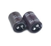 Accessoires électroniques 2 pièces 680 uF 200 V/680 uF 250 V 200V680 uF/ 250V680 uF 22x35/40/45/50 25x30/35/40/45/50 30x30 Condensateur PSU enfichable Appareils électroniques (Color : 200v680uf 25x45