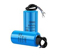 Accessoires électroniques 2 pièces CBB60 450V démarreur électronique série de condensateurs de démarrage pompe à eau condensateurs de démarrage démarreur électronique Run 450VAC 3uF-80uF Appareils éle