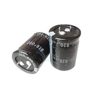 Accessoires électroniques 2 pièces/lot 250V820UF 30 * 35MM Condensateur Électrolytique Luminum 250V 820UF 30 * 35MM Appareils électroniques (Size : One Size)