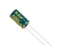 Accessoires électroniques 20 pcs/lot 400 V 8.2 UF haute fréquence basse impédance 8 * 12.5mm 8 * 12 MM 20% condensateur électrolytique radial en aluminium 8200NF 20% Appareils électroniques