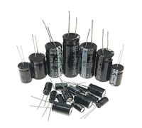 Accessoires électroniques 20 pièces 100 V 160 V 200 V 250 V 400 V 450 V Condensateur Électrolytique En Aluminium 1 UF 2.2 UF 3.3 UF 10 UF 22 UF 47 UF 100 UF 150 UF 220 330 UF 470 UF Appareils électron