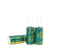 Accessoires électroniques 200PCS 16V 2200UF 2200UF 16V Condensateurs électrolytiques en aluminium Taille: 1020 Appareils électroniques