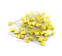 Accessoires électroniques 20pcs Film de sécurité en polypropylène 100V 1nF ~ 470nF 100nf 220nf 10nf 47nf 22nf 1nf 0.47uf 0.1uf 330nf Condensateur de correction) Appareils électroniques (Size : 1uF(10