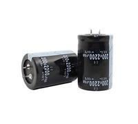 Accessoires électroniques 2PCS-12PCS 200V2200uf Condensateur Électrolytique Radial 2200UF 200V 35x50mm Appareils électroniques (Size : One Size)