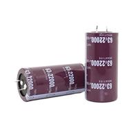 Accessoires électroniques 2PCS-12PCS 63V22000UF Condensateurs électrolytiques haute fréquence 22000UF 63V 35 * 50MM 35 * 60MM Appareils électroniques (Color : 10pcs, Size : 0)
