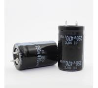 Accessoires électroniques 2pcs-20pcs 470uF 250V 105C Condensateur électrolytique 250V470UF 22 * 35MM Appareils électroniques (Size : 10pcs)