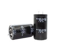 Accessoires électroniques 2pcs 80V4700uf Condensateur Électrolytique Radial 4700uf 80V 30x50mm Appareils électroniques