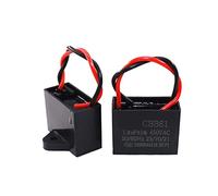 Accessoires électroniques 2pcs CBB61 450V 1uF ~ 6uF Terminal Ventilateur De Plafond Moteur Condensateur Rectangle En Cours D'exécution Appareils électroniques (Size : 4uF)