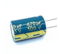 Accessoires électroniques 4 pcs/lot 100 v 470 UF faible ESR/impédance haute fréquence condensateur électrolytique en aluminium taille 16X25 470 UF 20% Appareils électroniques