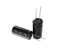 Accessoires électroniques 5 pièces 250V330uf 18x35mm Condensateur électrolytique En Aluminium 250v 330uf 330mf 330MFD 330uf250v 250v330mf 250wv 250vdc 330MFD Appareils électroniques