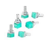 Accessoires électroniques 5 pièces B5K B10K B50K B100K B500K RK097 RV097NS amplificateur Audio scellé potentiomètre de Volume linéaire résistance 15mm arbre 3/5/6/8 broches Appareils électroniques (S