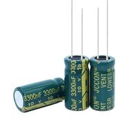 Accessoires électroniques 500PCS-100PCS 10V3300UF Condensateur électrolytique en aluminium 3300UF 10V 10 * 20mm Appareils électroniques (Size : 200PCS)