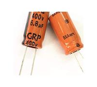 Accessoires électroniques 50pcs 6.8uF 400V GRP BXA série 10x20mm 400V6.8uF condensateur électrolytique en aluminium longue durée Appareils électroniques