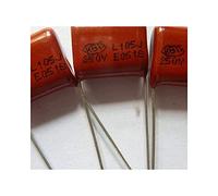 Accessoires électroniques 50pcs CBB 105 250V 105J CL21 1uF 1000nF P15 Condensateur Film Polypropylène Métallisé Appareils électroniques