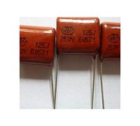 Accessoires électroniques 50pcs CBB 125 250V 125J CL21 1.2uF 1200nF P15 composants de condensateur à Film de polypropylène métallisé Composant