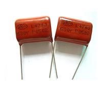 Accessoires électroniques 50pcs CBB 474 630V 474J CBB21 0.47uF 470nF P20 Condensateur Film Polypropylène Métallisé Appareils électroniques