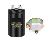 Accessoires électroniques 63V22000UF MFD Aluminium Boulon Vis Filtrage Audio Condensateur Électrolytique 105℃ 50x80mm CD136 Condensateurs À Vis 2000Heures 1Pcs Appareils électroniques